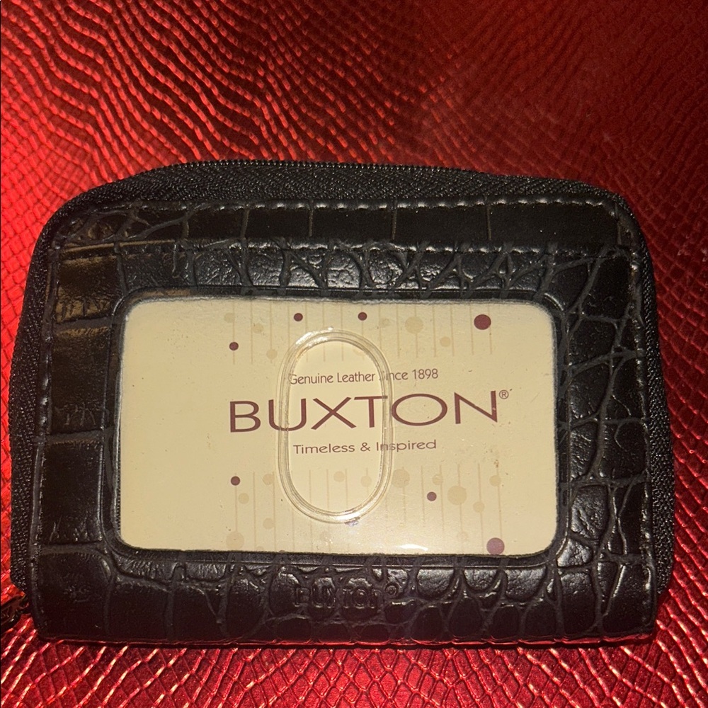Buxton Black Leather Wallet